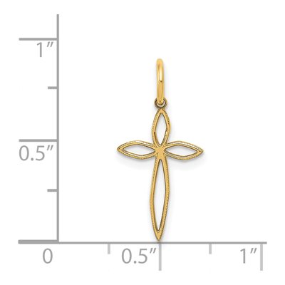 14K Yellow Gold Passion Cross Pendant – view 4