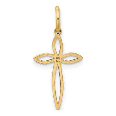14K Yellow Gold Passion Cross Pendant – view 5