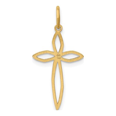 14K Yellow Gold Passion Cross Pendant – view 5