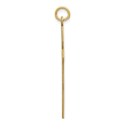 14K Yellow Gold Laser-Designed Passion Cross Pendant – view 3