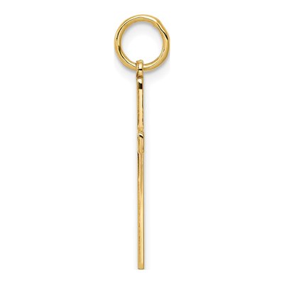 14K Yellow Gold Laser-Cut Cross Pendant – view 3