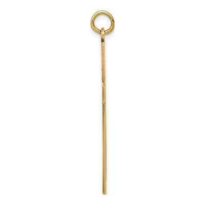 14K Yellow Gold Laser-Cut Cross Pendant – view 3