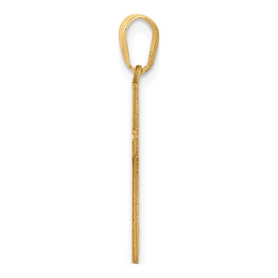 14K Yellow Gold Cross Pendant – view 3