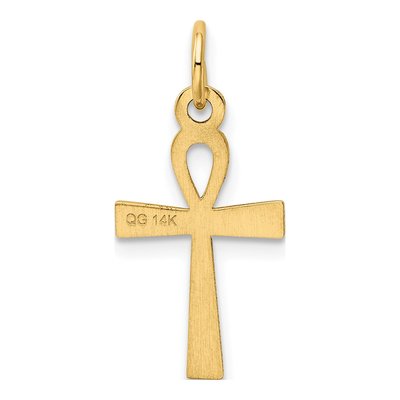 14K Yellow Gold Ankh Cross Pendant – view 5