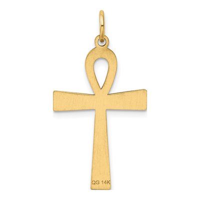 14K Yellow Gold Ankh Cross Pendant – view 5