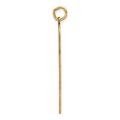 14K Yellow Gold Laser-Designed Ankh Cross Pendant – view 3