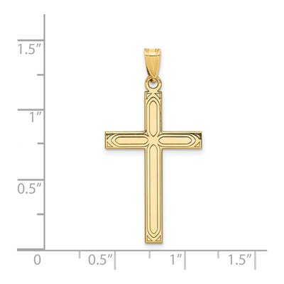14K Yellow Gold Cross Pendant – view 4