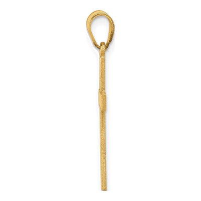 14K Yellow Gold Florentine Cross Pendant – view 3