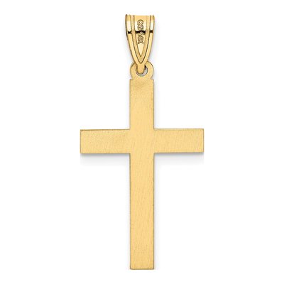 14K Yellow Gold Florentine Cross Pendant – view 5