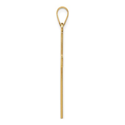 14K Yellow Gold Florentine Cross Pendant – view 3