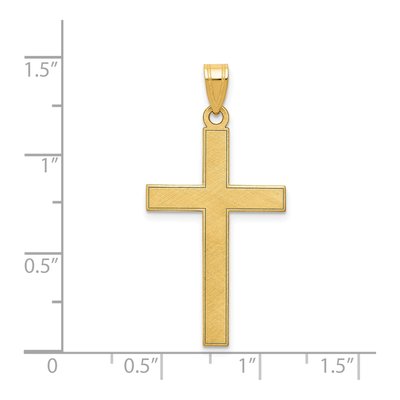14K Yellow Gold Florentine Cross Pendant – view 4
