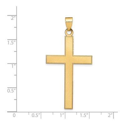 14K Yellow Gold Florentine Cross Pendant – view 4