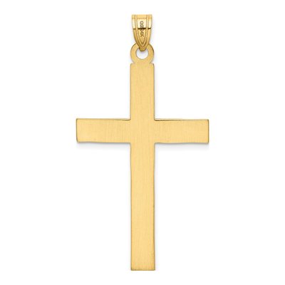 14K Yellow Gold Florentine Cross Pendant – view 5