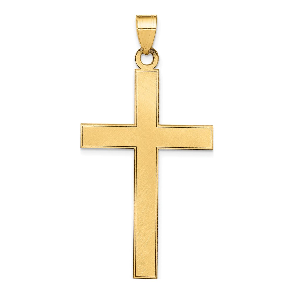 14K Yellow Gold Florentine Cross Pendant