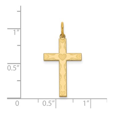 14K Yellow Gold Cross Pendant – view 4