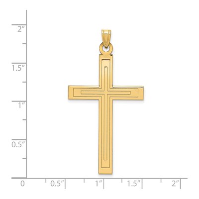 14K Yellow Gold Cross Pendant – view 4