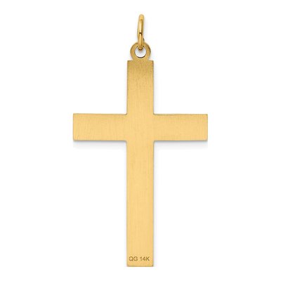 14K Yellow Gold Ichthus Cross Pendant – view 5
