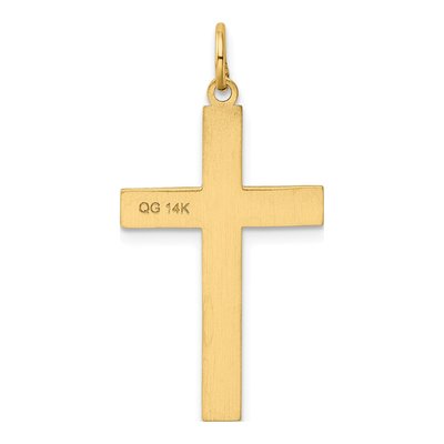 14K Yellow Gold Ichthus Cross Pendant – view 5