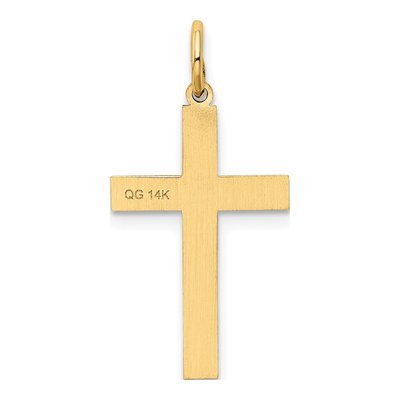 14K Yellow Gold Ichthus Cross Pendant – view 5
