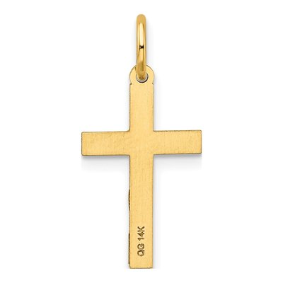 14K Yellow Gold Ichthus Cross Pendant – view 5