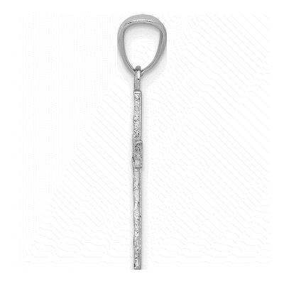14K White Gold Cross Pendant – view 3