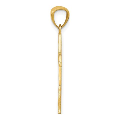 14K Yellow Gold Filigree Cross Pendant – view 3