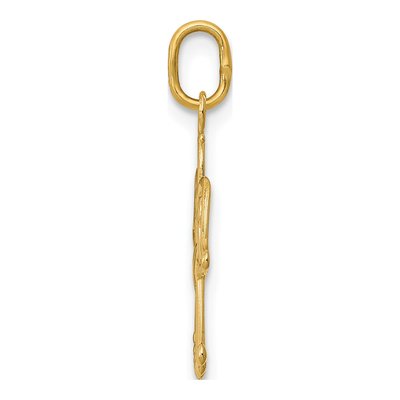 14K Yellow Gold Cut-Out Angel Charm – view 3