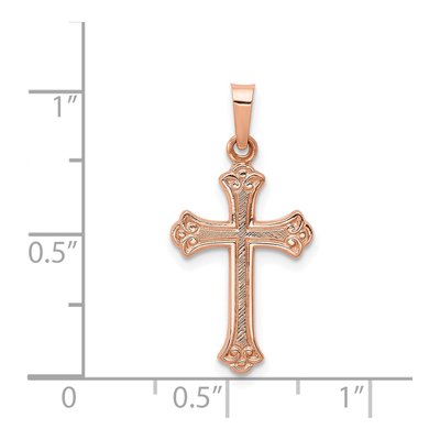 14K Rose Gold Cross Pendant – view 4