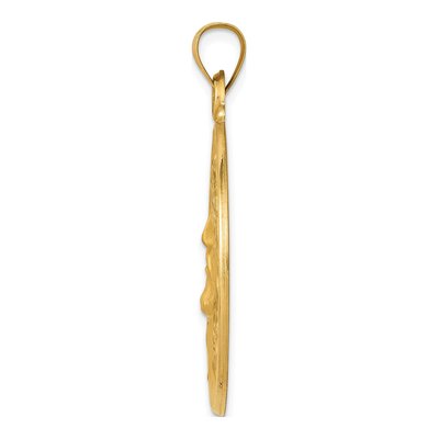 14K Yellow Gold Face of Jesus Medal Pendant – view 3