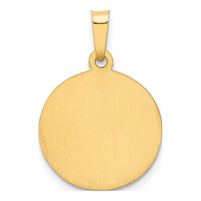 14K Yellow Gold Our of Guadalupe Medal Pendant – view 5