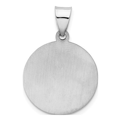 14K White Gold Our of Guadalupe Medal Pendant – view 5