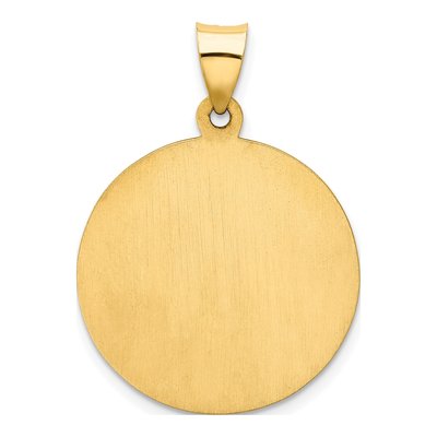 14K Yellow Gold Our of Guadalupe Medal Pendant – view 5