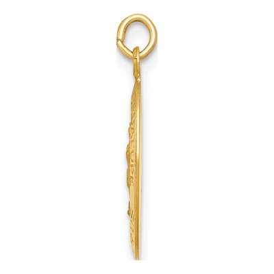 14K Yellow Gold Our of Guadalupe Medal Pendant – view 3