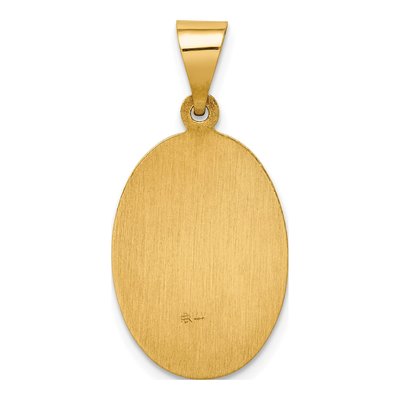14K Yellow Gold Our of Guadalupe Medal Pendant – view 5