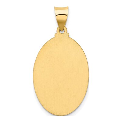 14K Yellow Gold Our of Guadalupe Medal Pendant – view 5