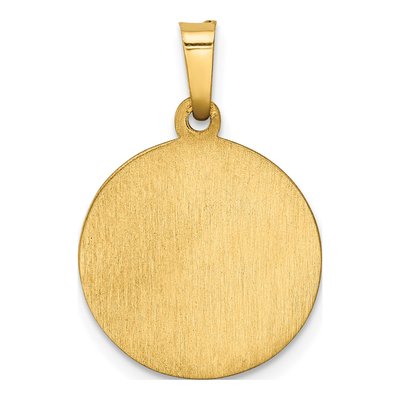 14K Yellow Gold Our of Fatima Medal Pendant – view 5