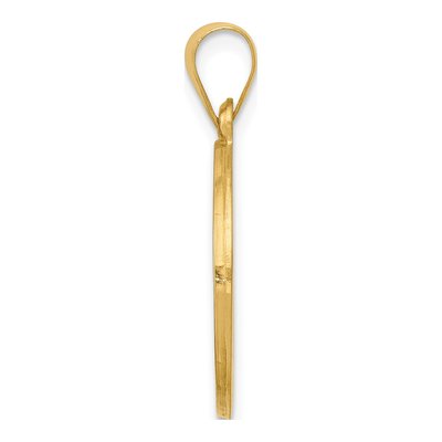 14K Yellow Gold Our of Lourdes Medal Pendant – view 3