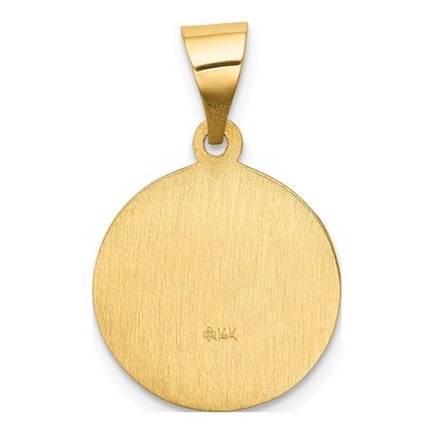 14K Yellow Gold Our of Sorrows Medal Pendant – view 5