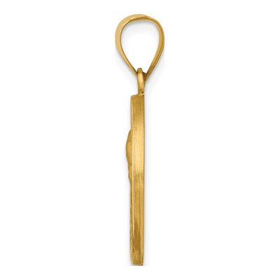 14K Yellow Gold Our of Sorrows Medal Pendant – view 3