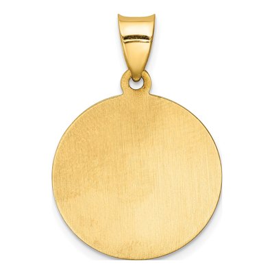14K Yellow Gold Caridad Del Cobre Medal Pendant – view 4