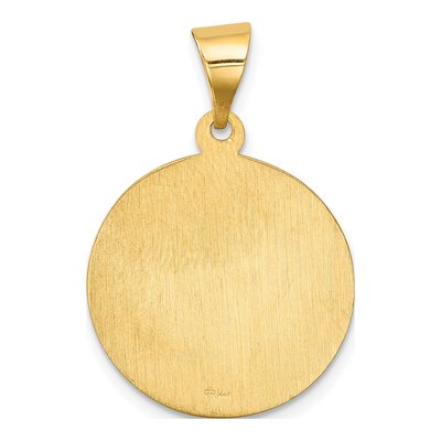 14K Yellow Gold Sacred Heart of Mary Medal Pendant – view 5
