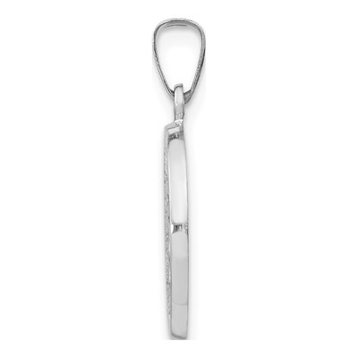 14K White Gold Miraculous Medal Pendant – view 3