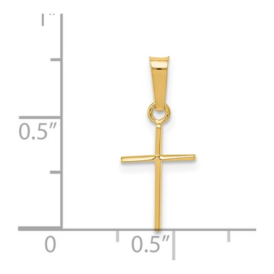 14K Yellow Gold Cross Pendant – view 4