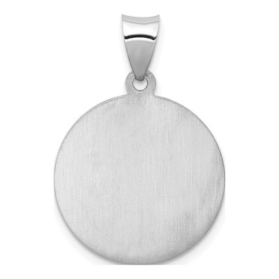 14K White Gold Guardian Angel Medal Charm – view 5