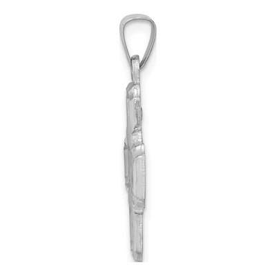 14K White Gold Four-Way Medal Pendant – view 3