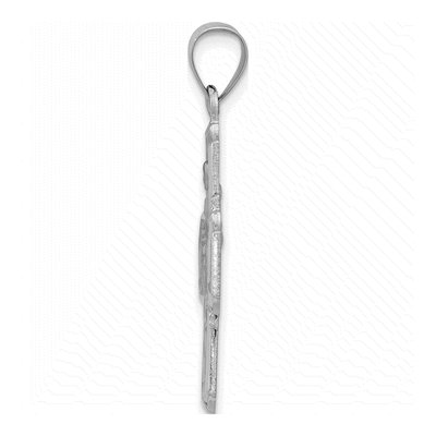 14K White Gold Four-Way Religious Medal Pendant – view 3