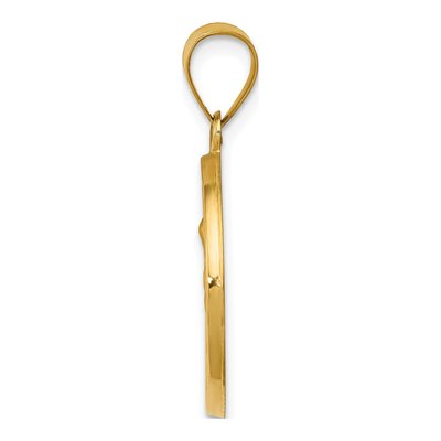 14K Yellow Gold St Anne Medal Pendant – view 3