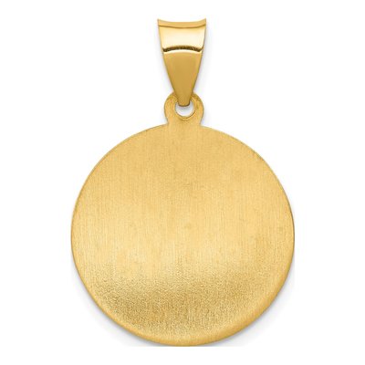 14K Yellow Gold St Anne Medal Pendant – view 5
