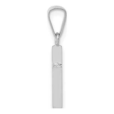 14K White Gold Cross Pendant – view 3