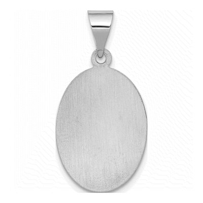 14K White Gold St Anthony Medal Pendant – view 5